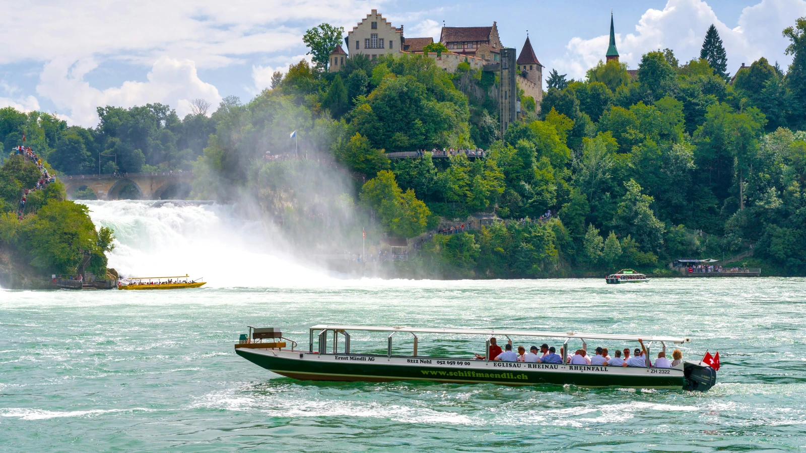 Schloss Laufen castle above Rhine Falls Schaffhausen